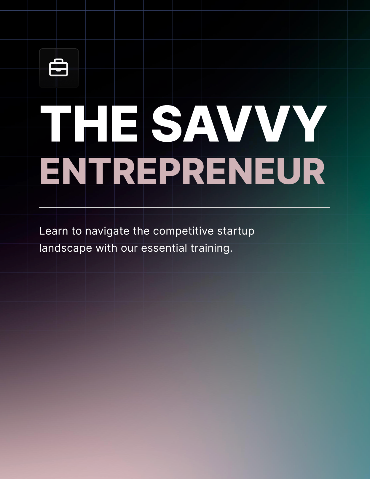 The Savvy Entrepreneur - EBook