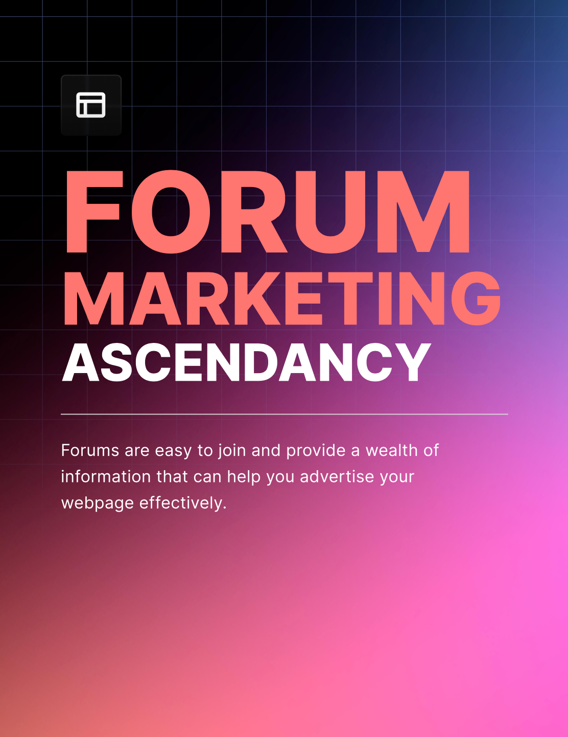 Forum Marketing Ascendancy - EBook